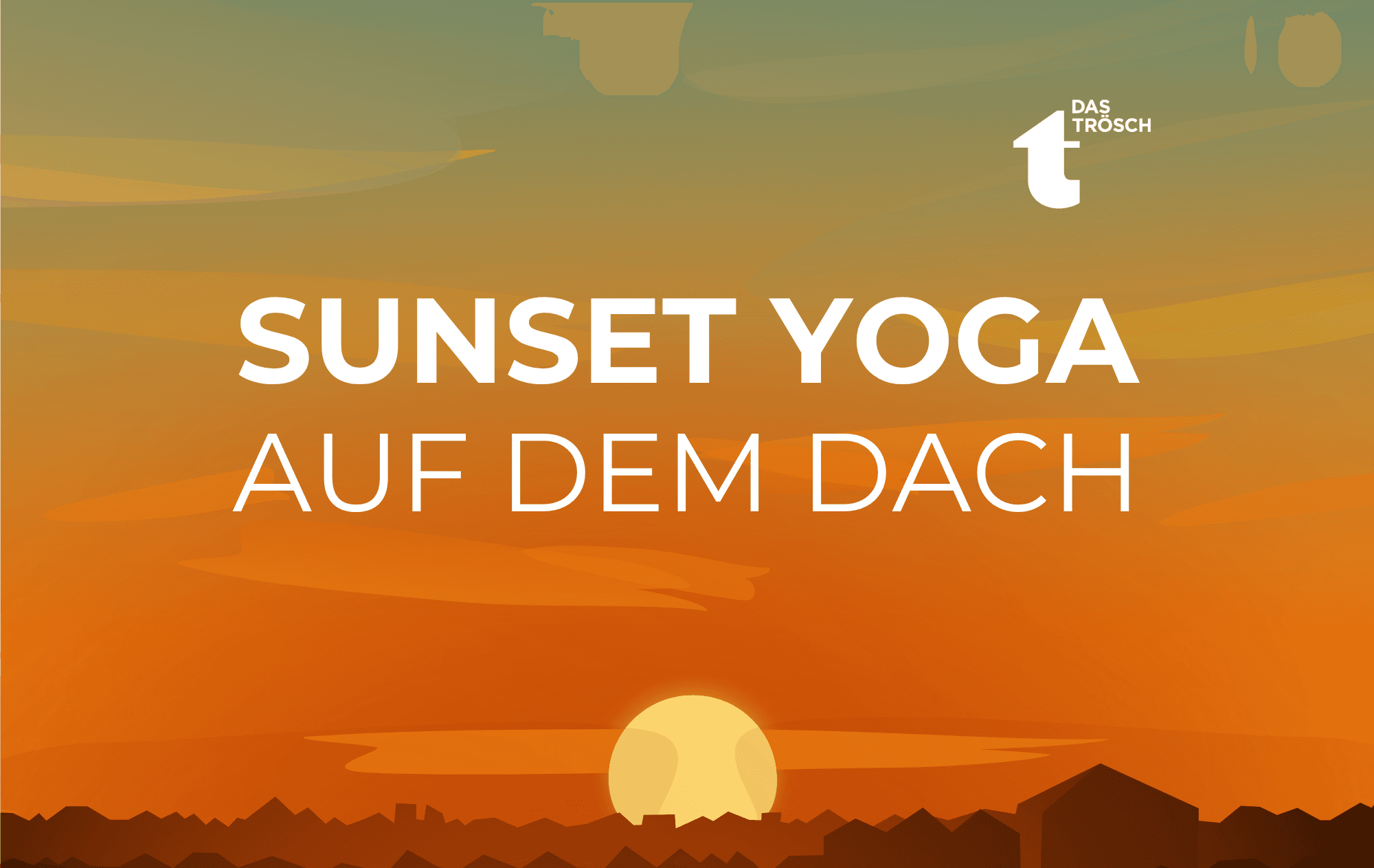 Sunset Yoga auf dem Dach